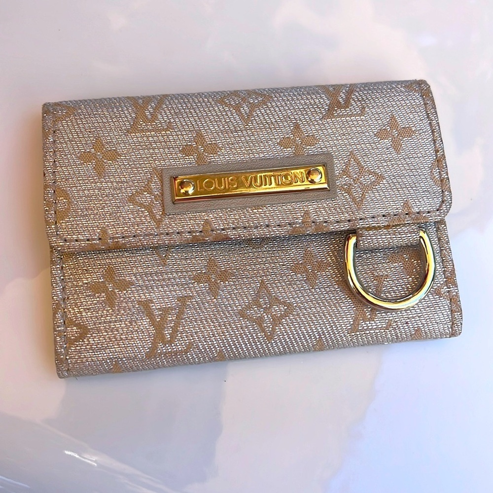 LOUIS VUITTON MINI LIN SHINE MONOGRAM WALLET